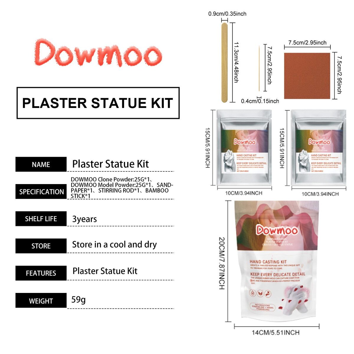DOWMOO DIY Figurine Craft Kit, 1 Set